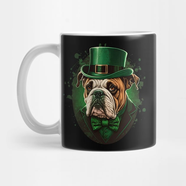 Bulldog St Patrick's Day by JayD World